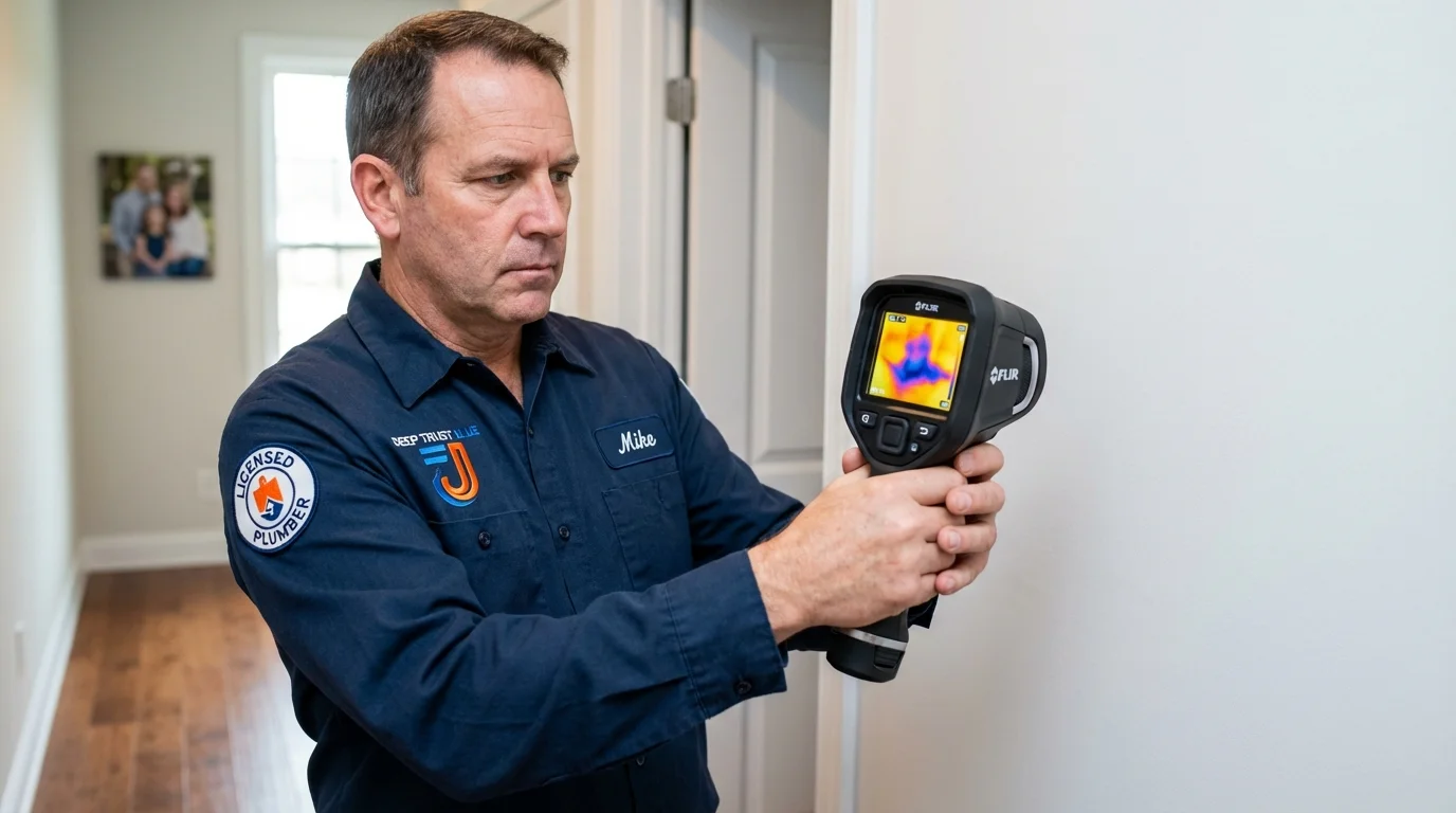 Thermal imaging leak detection by Johns Plumbing LLC in Basye